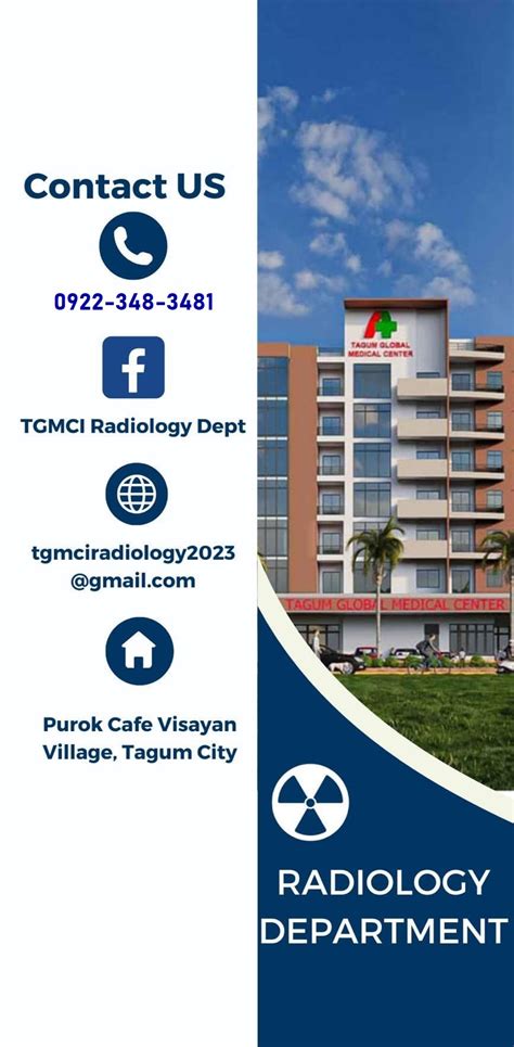 Tagum Medical City Radiology Department .
